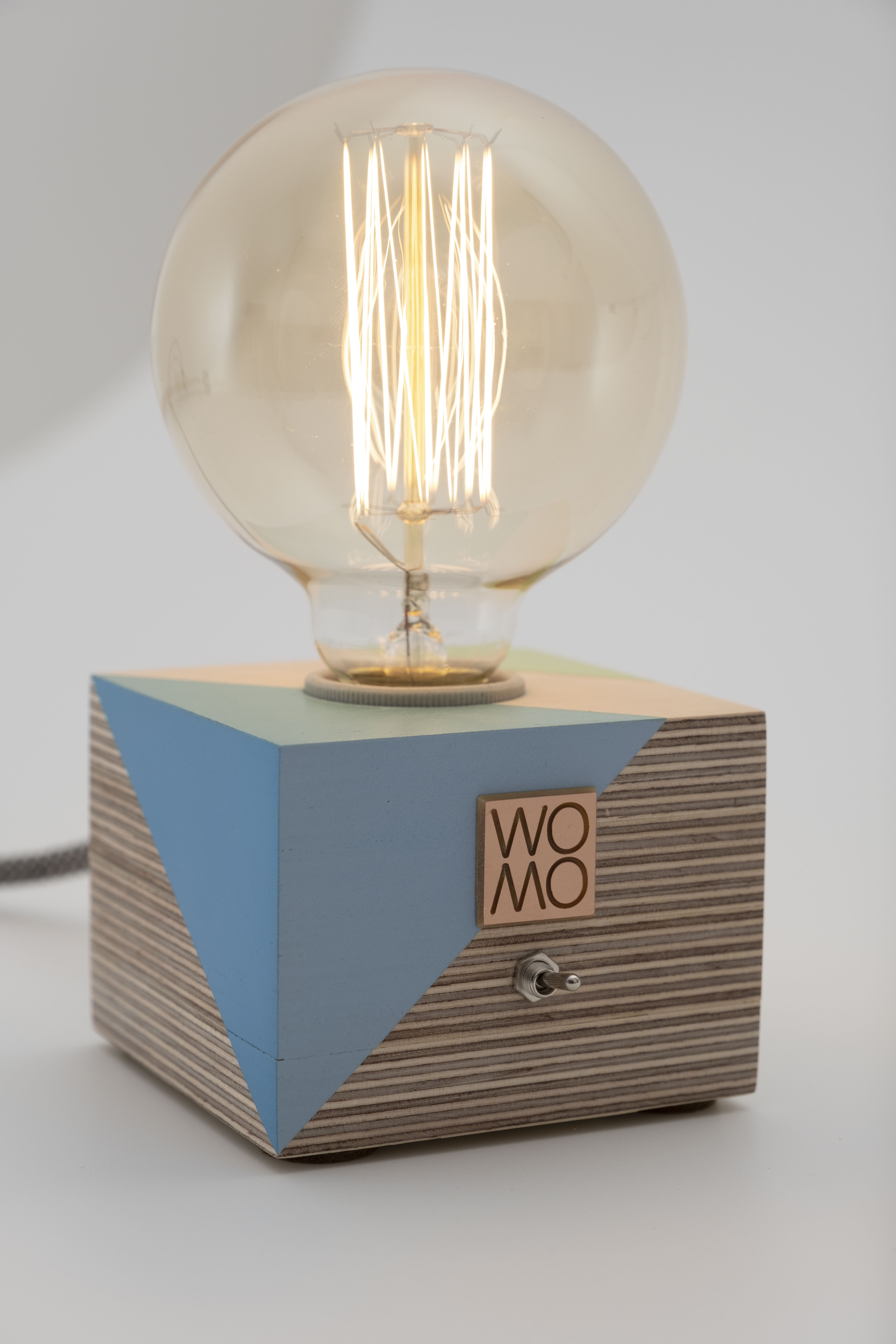 Colorful Wooden Table Lamp